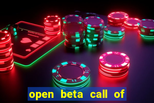 open beta call of duty black ops 6