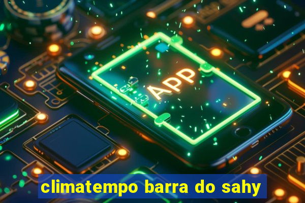 climatempo barra do sahy