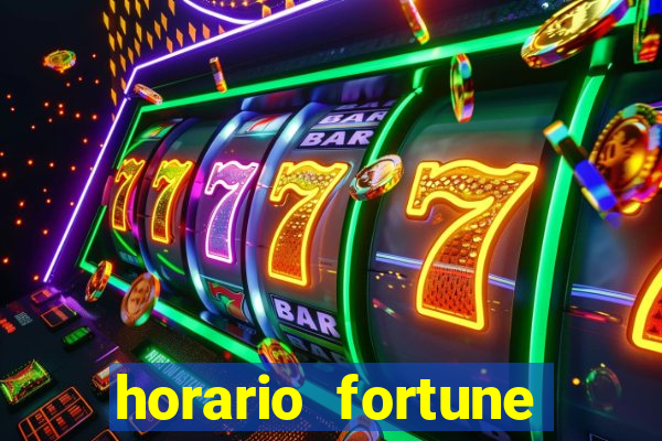 horario fortune tiger hoje