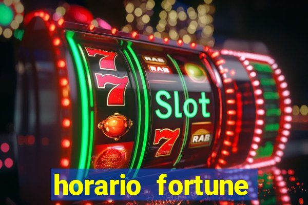 horario fortune tiger hoje