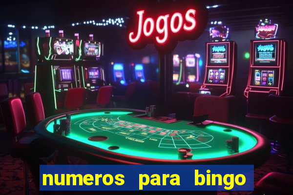 numeros para bingo de 1 a 100