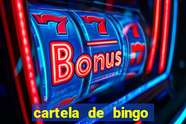 cartela de bingo da sorte