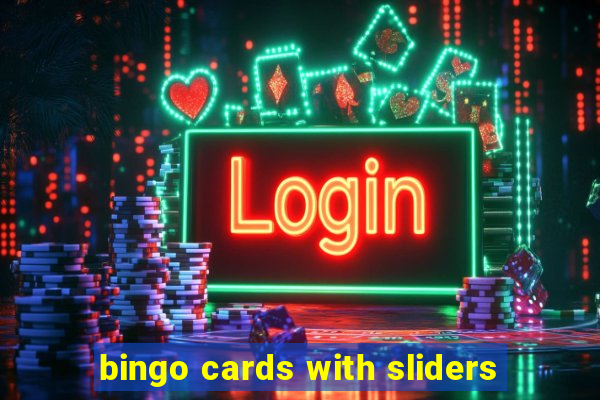 bingo cards with sliders