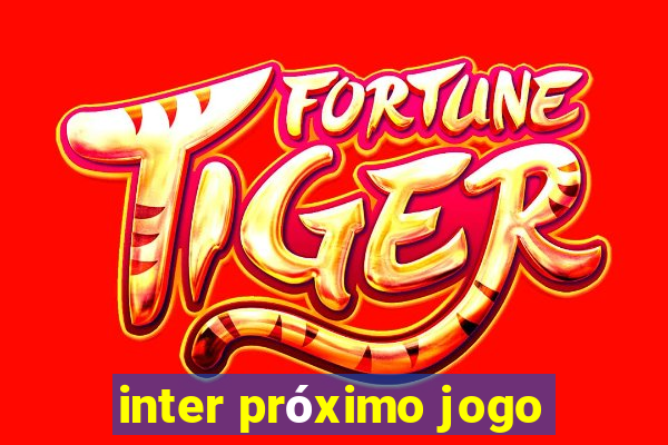 inter próximo jogo