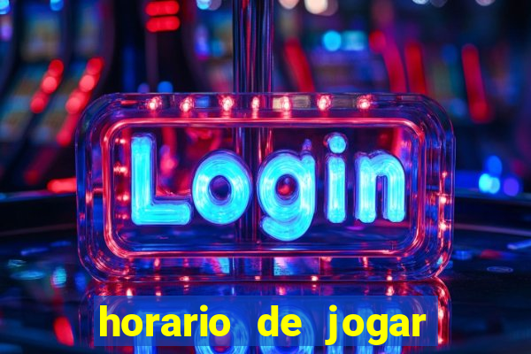 horario de jogar fortune tiger