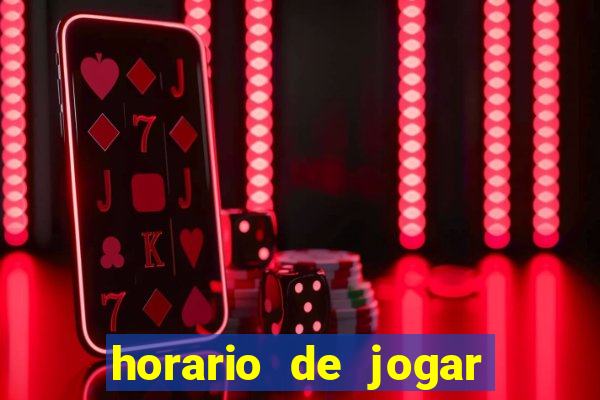 horario de jogar fortune tiger