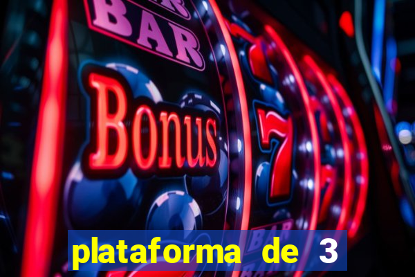 plataforma de 3 reais jogo