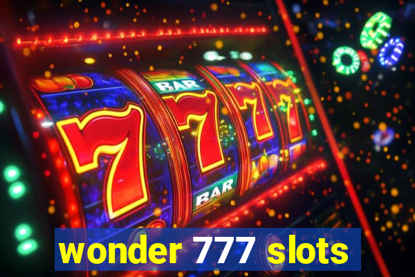 wonder 777 slots