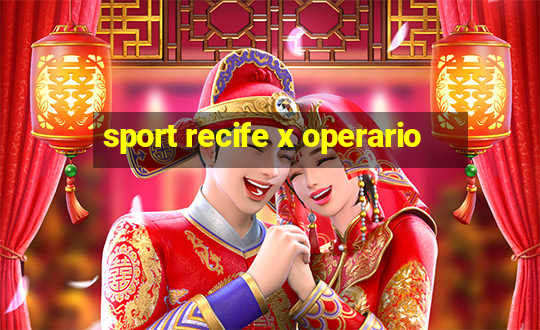 sport recife x operario