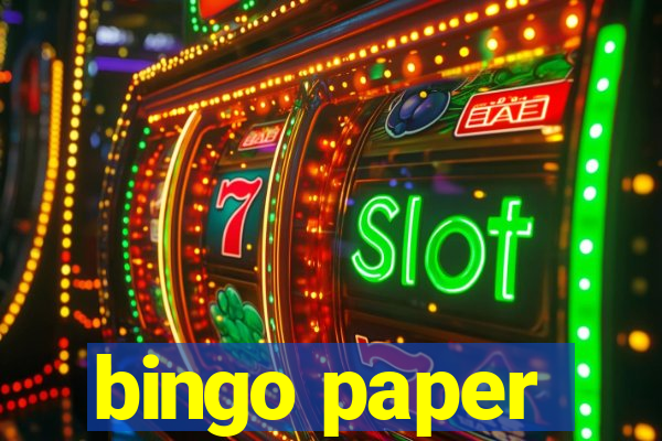 bingo paper