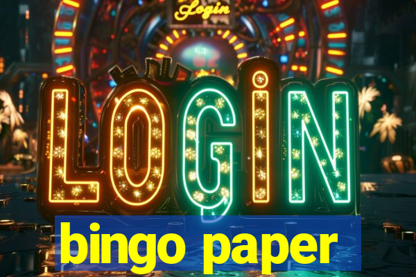 bingo paper