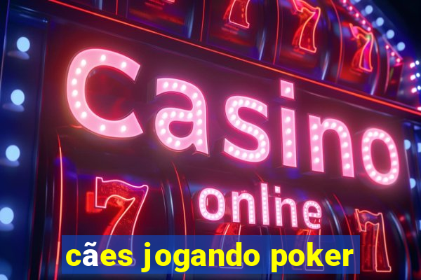 cães jogando poker