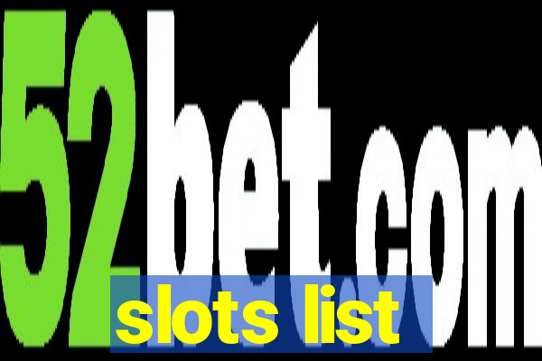 slots list