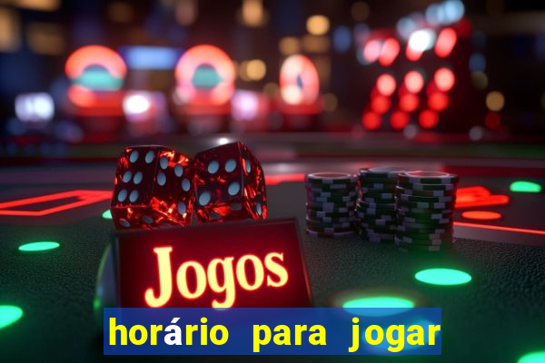 horário para jogar fortune tiger hoje