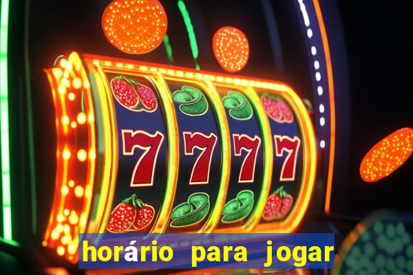 horário para jogar fortune tiger hoje