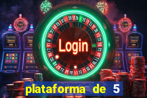 plataforma de 5 reais de b么nus