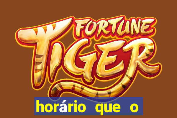 horário que o fortune tiger paga