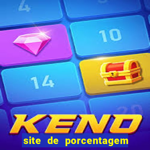 site de porcentagem de slot