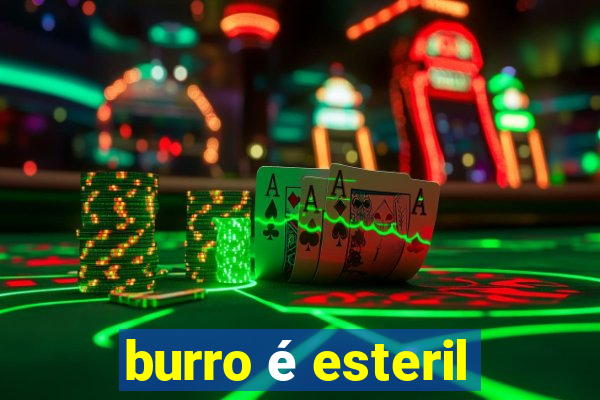 burro é esteril