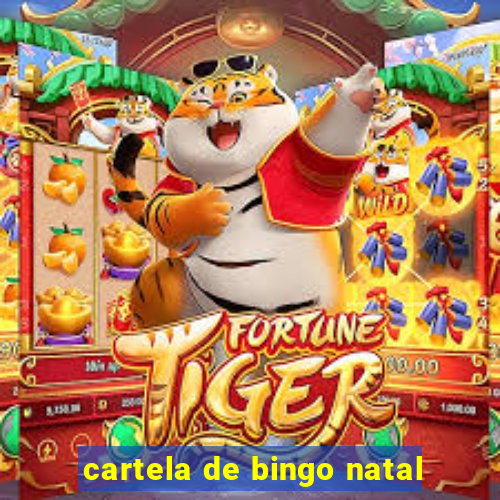 cartela de bingo natal