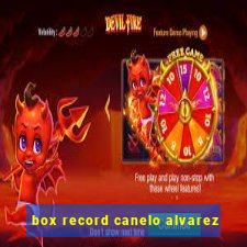 box record canelo alvarez