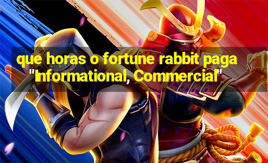 que horas o fortune rabbit paga