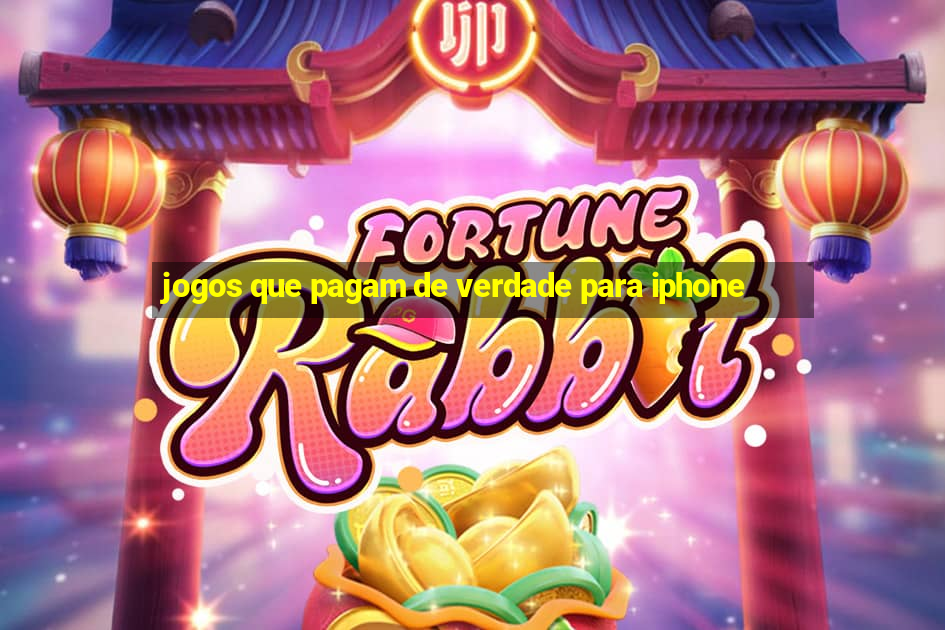 jogos que pagam de verdade para iphone