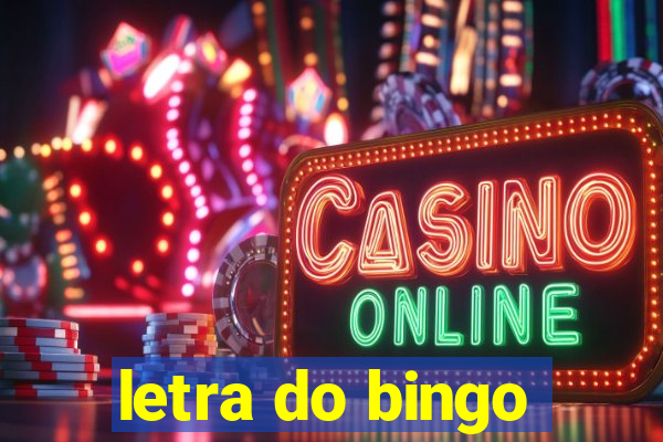 letra do bingo