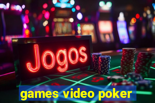 games video poker