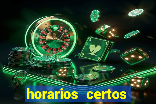 horarios certos para jogar fortune tiger