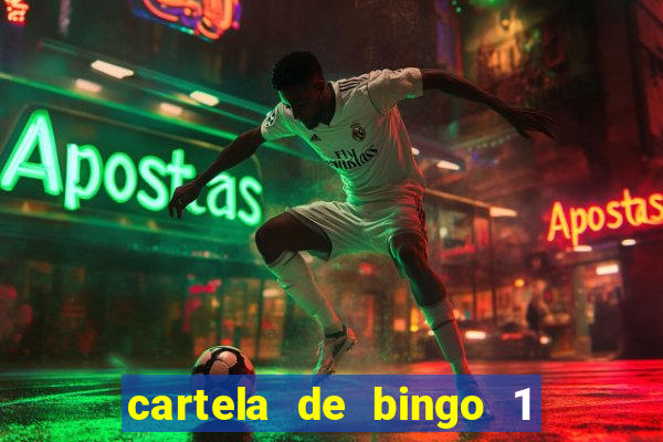 cartela de bingo 1 a 50