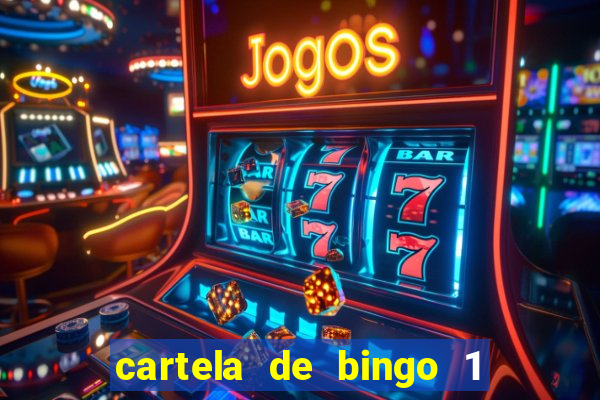 cartela de bingo 1 a 50