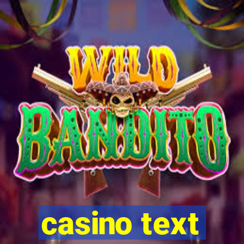 casino text