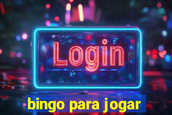 bingo para jogar