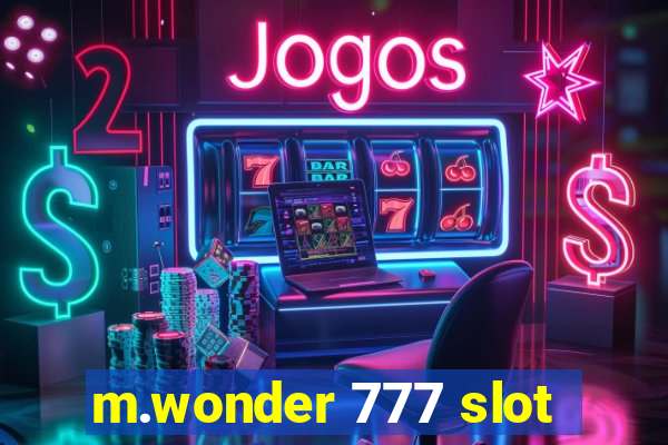 m.wonder 777 slot