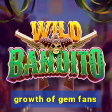 growth of gem fans