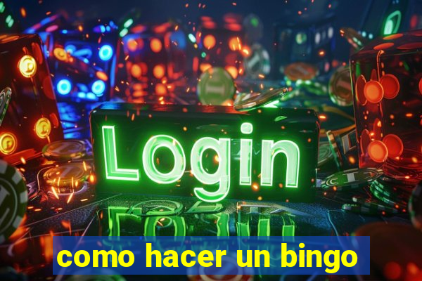 como hacer un bingo