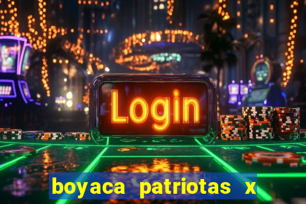 boyaca patriotas x deportivo pereira