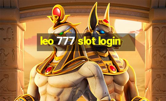 leo 777 slot login