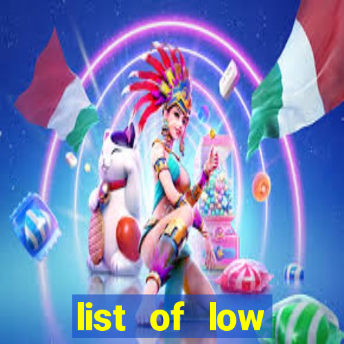 list of low variance slot machines