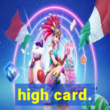 high card.