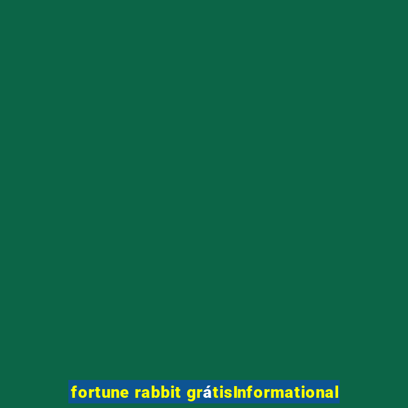 fortune rabbit grátisInformational