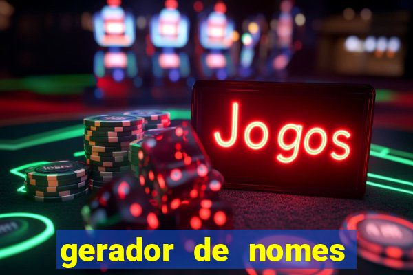 gerador de nomes para jogos