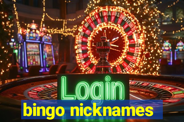 bingo nicknames