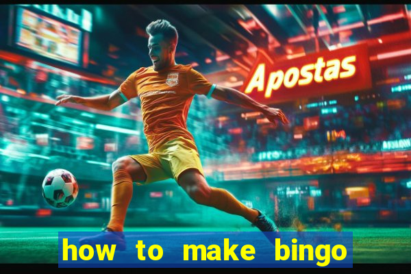 how to make bingo cards in excel