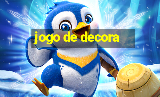 jogo de decora