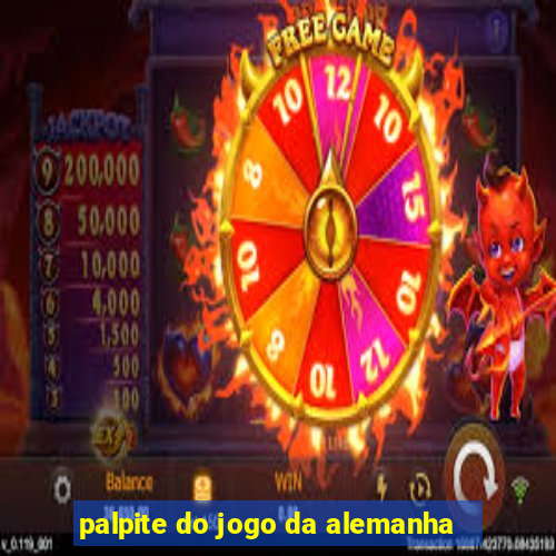 palpite do jogo da alemanha