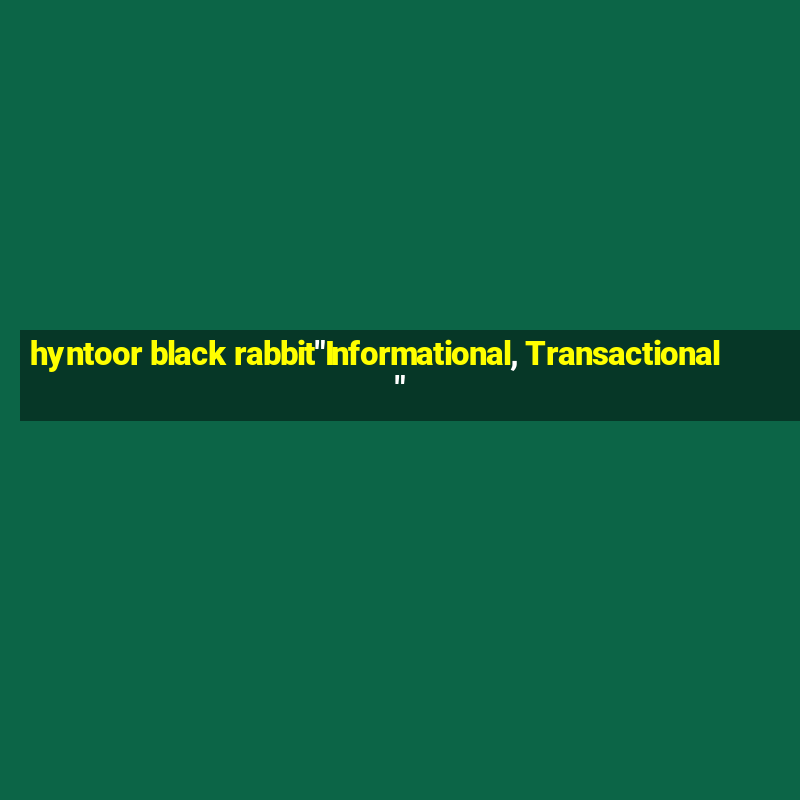 hyntoor black rabbit