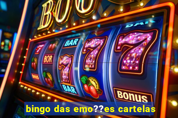 bingo das emo??es cartelas