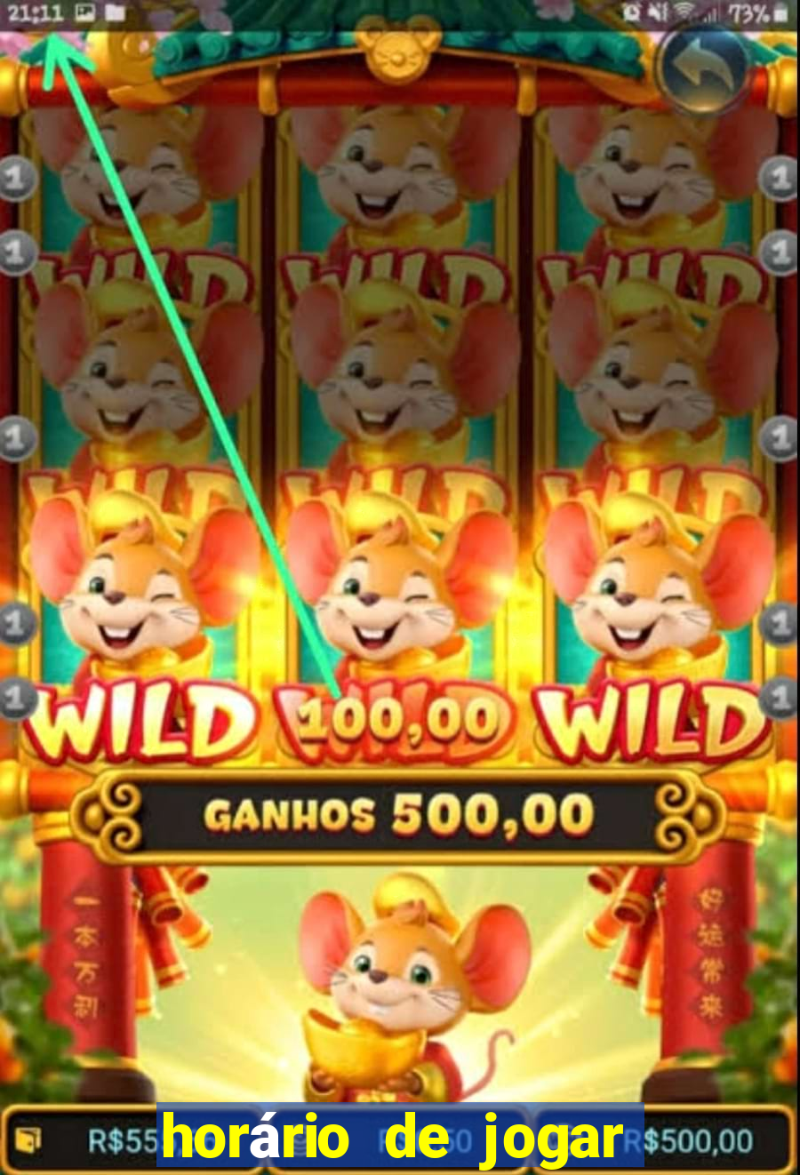 horário de jogar fortune rabbit